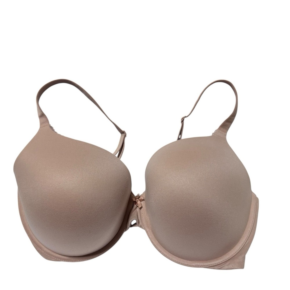 Victoria's Secret Perfect Shape‎ 38ddd Bra Beige Underwire Bow Accent Preowned